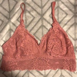 Victoria secret pink lace bralette
